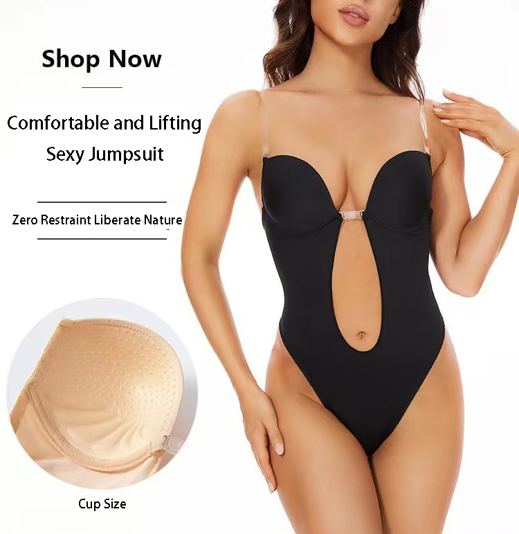 Push Up Bra Padded - Anti Slip Glue Backless Body Shaper