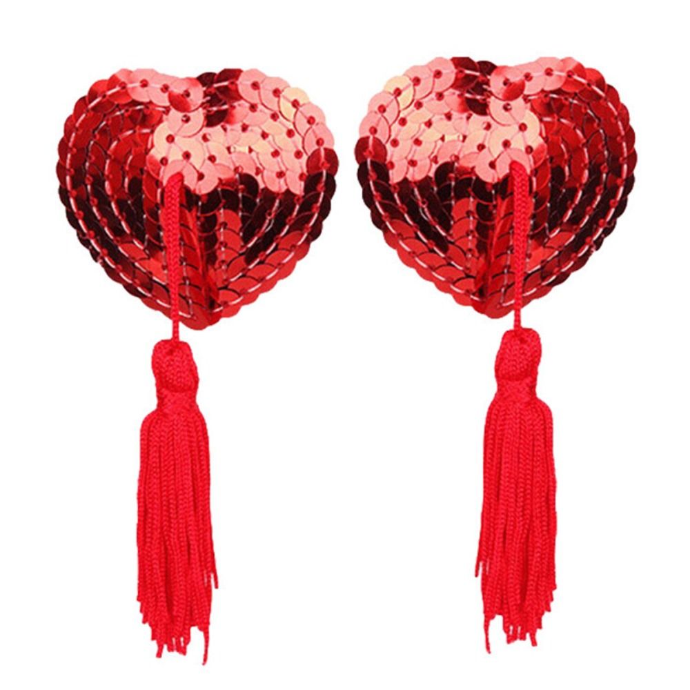 1 Pair Sexy Heart Shape Bra Ni - Nipple Cover Pasties recension och pris
