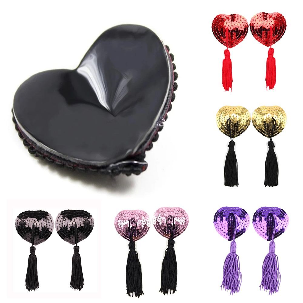 1 Pair Sexy Heart Shape Bra Ni - Nipple Cover Pasties recension och pris